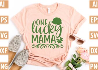 One lucky mama t shirt design online