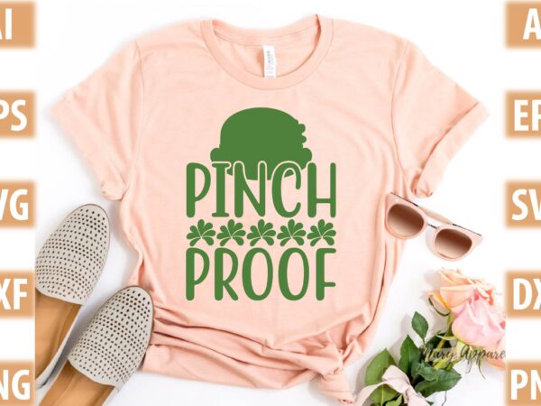 Pinch proof t shirt illustration