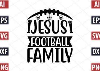 Jesus Football Family vector clipart