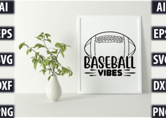 Baseball vibes t shirt template