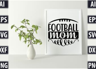Football mom t shirt graphic design