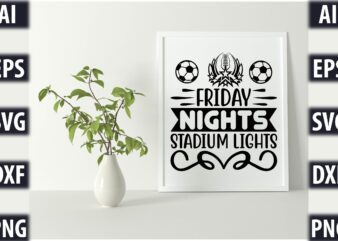 Friday nights stadium lights t shirt graphic design