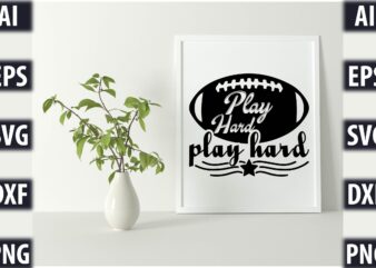 Play hard play hard t shirt illustration