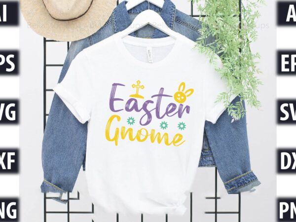 Easter gnome vector clipart