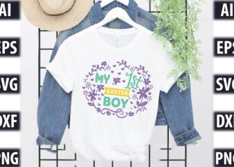 My first Easter – Boy t shirt designs for sale