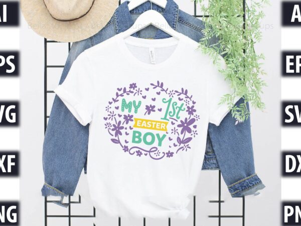 My first easter – boy t shirt designs for sale