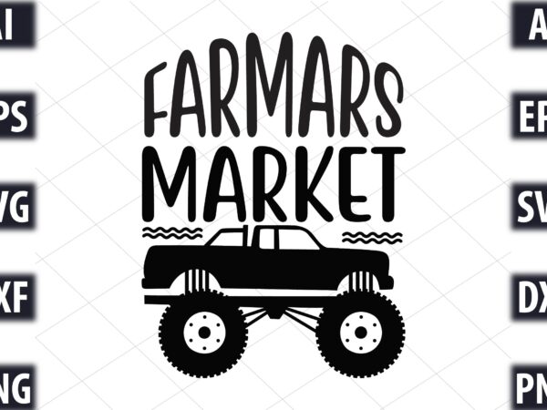 Farmars market t shirt graphic design