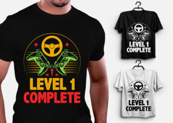 Level 1 Complete Gamer T-Shirt Design