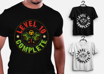 Level 10 Complete Gamer T-Shirt Design