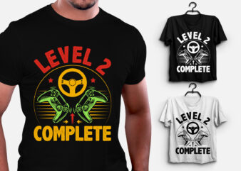 Level 2 Complete Gamer T-Shirt Design