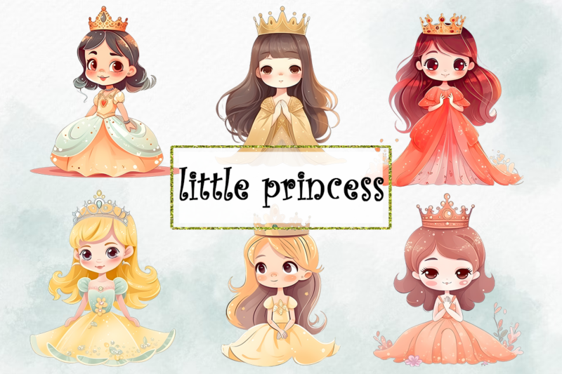 Little Princess PNG Sublimation Design