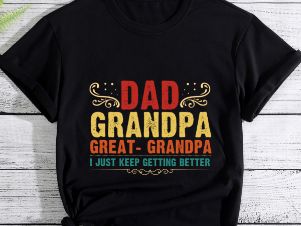 Fathers day gift from grandkids dad grandpa great grandpa t-shirt
