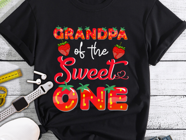 Grandpa of the sweet one birthday party family matching t-shirt