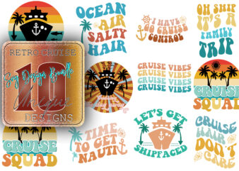 Retro Cruise Sublimation Bundle t shirt design online