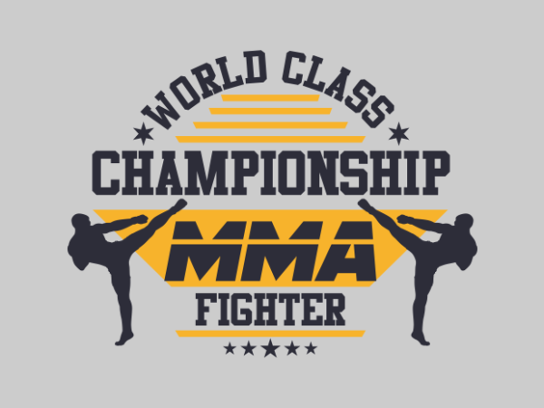 Mma championship t shirt designs for sale