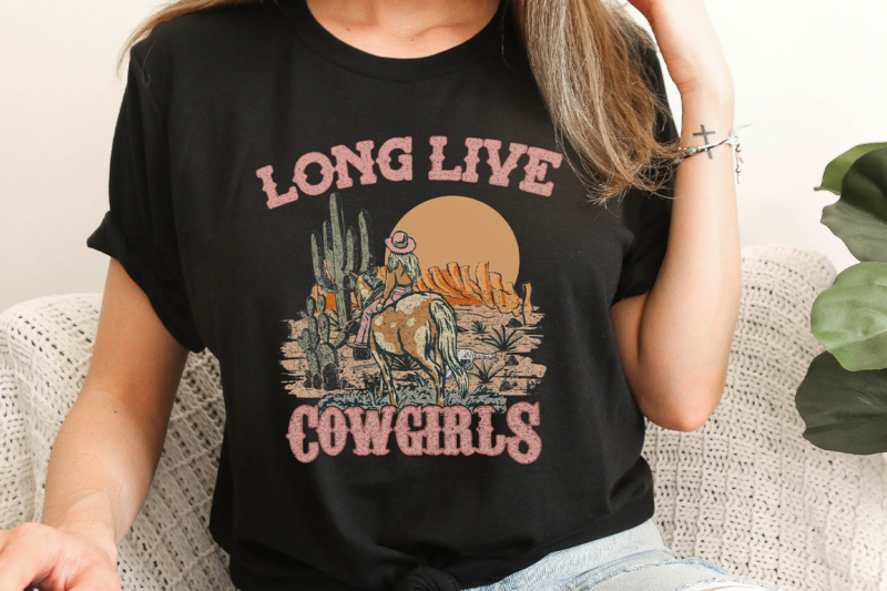 Long Live Cowgirls Tshirt Design