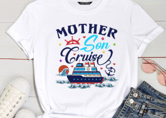 Mother Son Cruise 2023 Family Vacation Mom Son Trip Matching T-Shirt PC