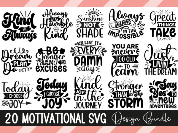 Motivational svg design bundle Motivational svg design bundle