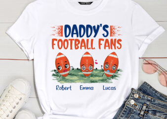 Personalized Daddy, Grandpa_S Little Football Fans Mug, Personalized Mug Gift PC t shirt illustration