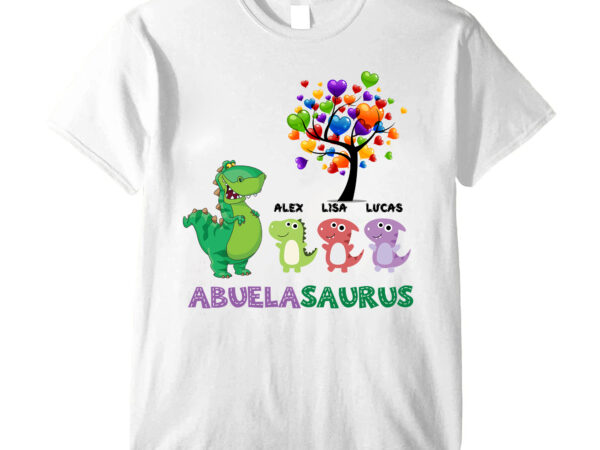 Personalized grandmasaurus shirt, custom nana shirts with grandkids name, grandma birthday shirt, women_s day gift for mom pc t shirt illustration