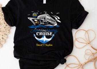 Personalized Our Anniversary Cruise Shirt, Custom Anniversary Cruise Trip Shirt, Anniversary Wedding Gift, Gift For Husband, Gift For Wife PC