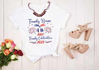 RD 4th Of July Family Celebration 2023 T-shirt, Custom Family Shirt, Patriotic Family Shirt, Fourth Of July Squad Shirts, Personalized USA Tees