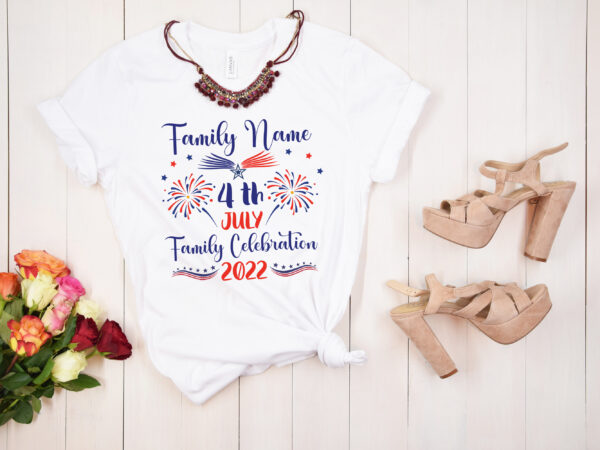 Rd 4th of july family celebration 2023 t-shirt, custom family shirt, patriotic family shirt, fourth of july squad shirts, personalized usa tees