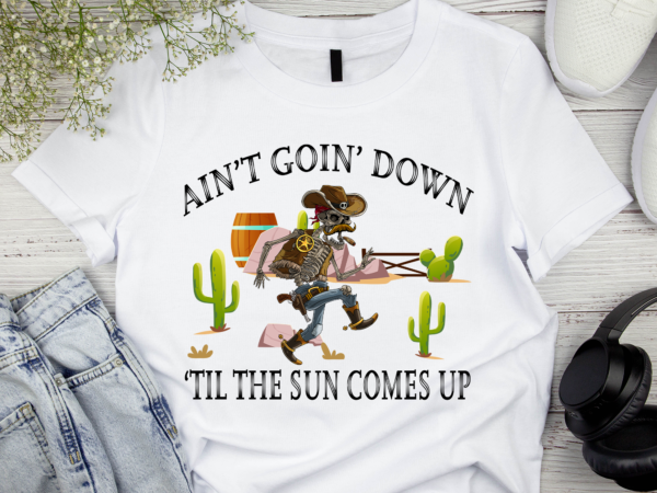 Rd aint goin down halloween retro sublimations, western png sublimation, designs downloads, png clipart, shirt design, sublimation download