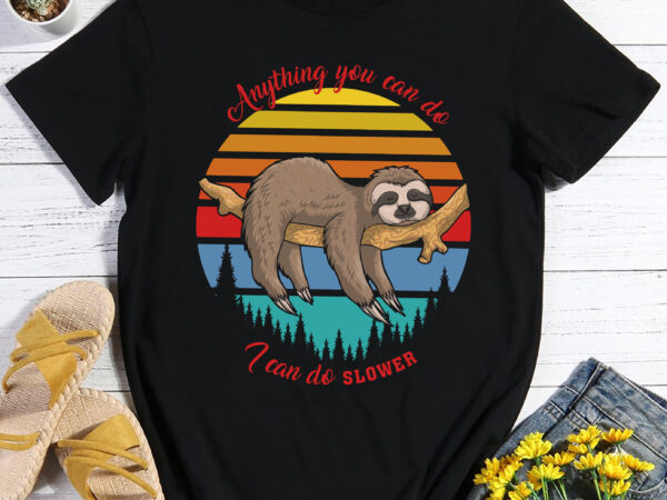 Rd anything you can do i can do slower sloth t-shirt