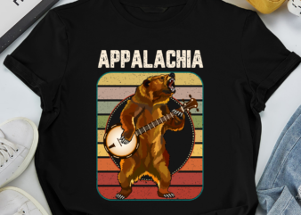 RD Appalachia – Vintage Banjo Player Bluegrass Musician T-Shirt