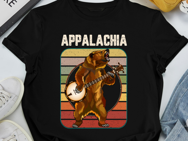 Rd appalachia – vintage banjo player bluegrass musician t-shirt