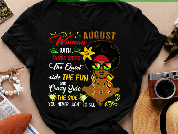 Rd august woman with three sides shirts women, birthday t shirts, summer tops, beach t shirts