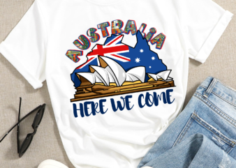 RD Australia Here We Come Funny Vintage T-Shirt – Hoodie -Sweatshirt. Australia Calling Shirt