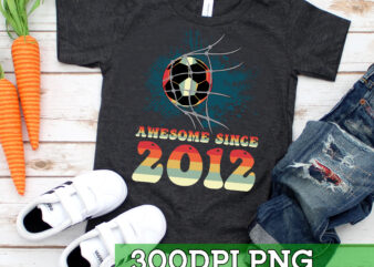 RD Awesome Since 2012 Soccer 10th Birthday T-Shirt