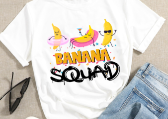 RD Banana Squad Summer Funny Banana Fruit Lovers T-Shirt