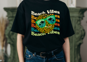 RD Beach Vibes Smiley Face Png Sublimation Design -Hippie Leopard Happy Face Tshirt Design -Summer Aviator SunGlasses Palm Digital Download