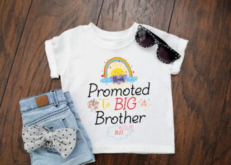 RD Big Brother Toddler Personalised Shirt Brothers Kids Clothing Cute Baby Personalized T-Shirt Gift Siblings Kids Top Older Brother Rainbow