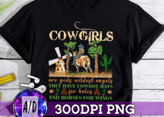 RD Cow Girls Are God_s Wildest Angels, Cow And Tractor, Memorial Cow Shirt
