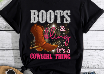 RD Cowgirl Boots Bling Women Cute Western Country T-Shirt