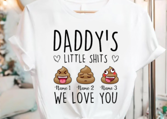 RD Custom Dad_s Little Shits Png ,Printable,Personalized Dad Kids Name Print,Funny Father_s Day Gift,Gift for Dad
