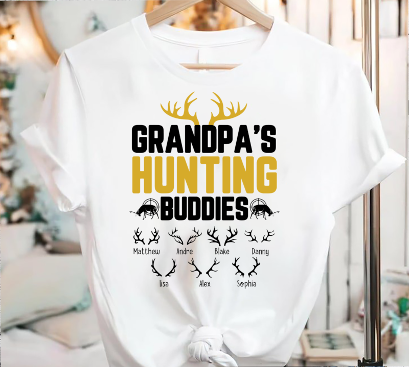 RD Custom Grandpa Hunting Buddies PNG , Fathers Day Gift From Daughter Digital