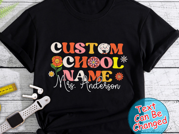 Rd custom school name shirts , personalized teacher tees, matching team tshirts, school shirt, back to school,teaching gift idea ,team