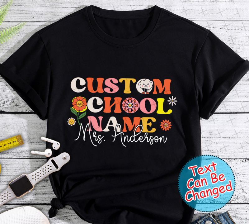 RD Custom School Name Shirts , Personalized Teacher Tees, Matching Team Tshirts, School Shirt, Back to School,Teaching Gift Idea ,Team