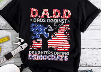 RD DADDD Dads Against Daughters Dating Democrats Funny Print On Back T-Shirt