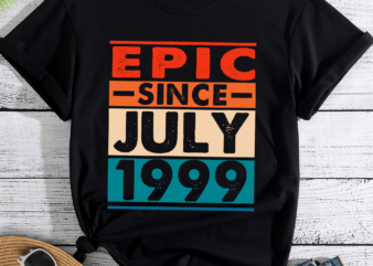 RD Epic Since July 1999 23rd Birthday Gifts 23 Years Old T-Shirt