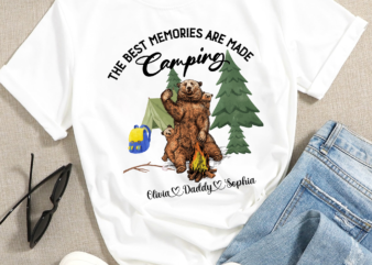 RD Family – The best memories are made camping – Personalized Shirt