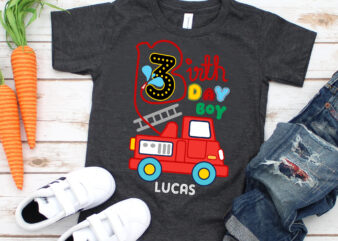 RD Firefighter Birthday Custom T-shirt, Fire Truck Birthday, Fireman Tee, Infant Shirt, Toddler Shirt, Kid Tee, Youth Shirts