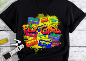 RD Fly Girl 80s 90s B-Girl Old School Hip Hop T-Shirt