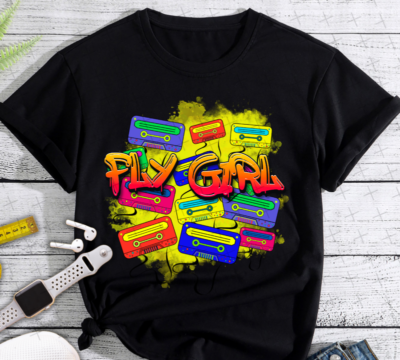 RD Fly Girl 80s 90s B-Girl Old School Hip Hop T-Shirt