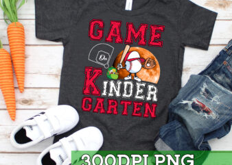 RD Funny Games On Kindergarten Baseball Fan First Day Of School T-Shirt